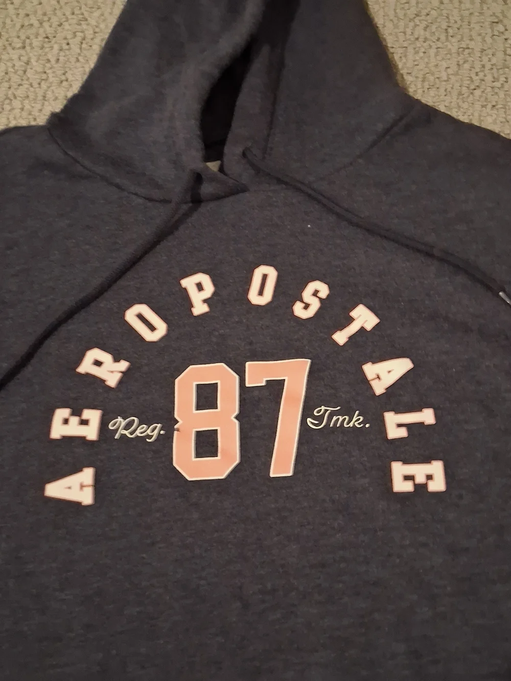 Aeropostale Women's Navy '87' Hooded Sweatshirt
